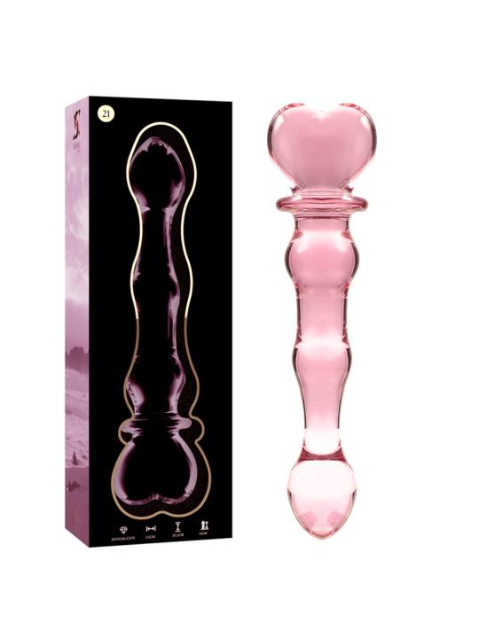 NEBULA SERIES BY IBIZA - MODELO 21 DILDO CRISTAL 20.5 CM -O- 3.5 CM