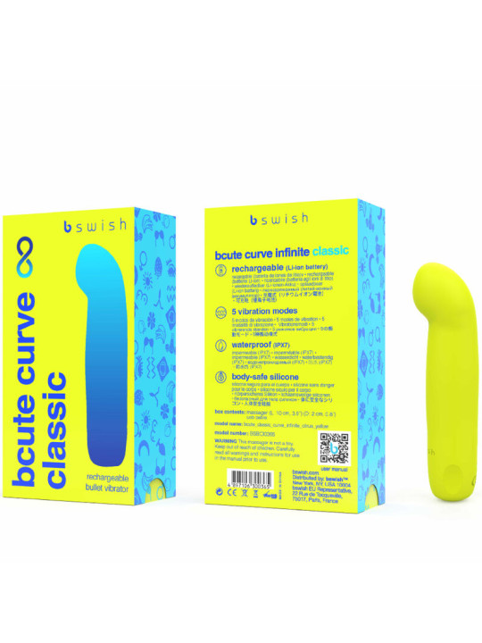 B SWISH - BCUTE CURVE INFINITE CLASSIC VIBRADOR RECARGABLE SILICONA