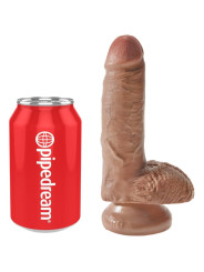 KING COCK - PENE REALÍSTICO CON TESTÍCULOS CARAMELO