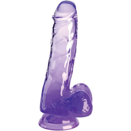 KING COCK - CLEAR PENE REALÍSTICO CON TESTÍCULOS