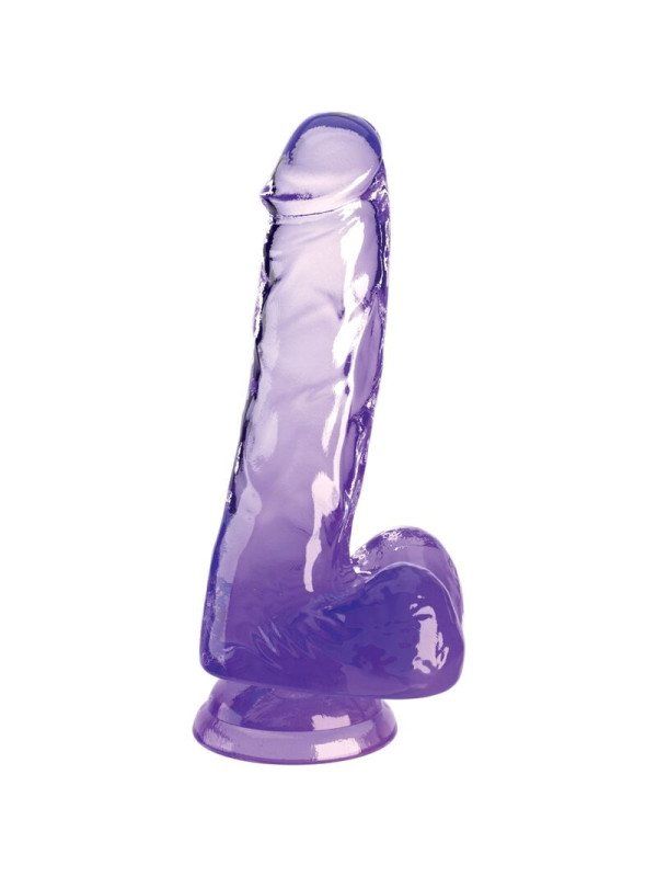 KING COCK - CLEAR PENE REALÍSTICO CON TESTÍCULOS