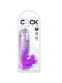 KING COCK - CLEAR PENE REALÍSTICO CON TESTÍCULOS