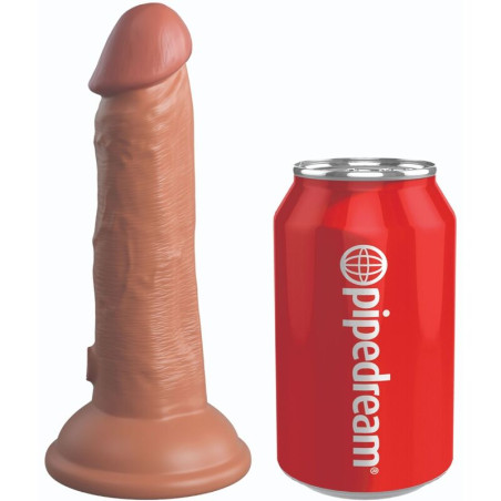 KING COCK - ÉLITE DILDO REALÍSTICO SILICONA CARAMELO