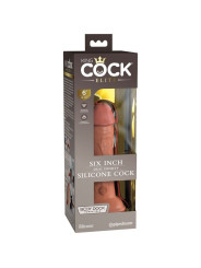 KING COCK - ÉLITE DILDO REALÍSTICO SILICONA CARAMELO