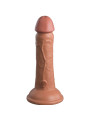 KING COCK - ÉLITE DILDO REALÍSTICO VIBRADOR & SILICONA CARAMELO