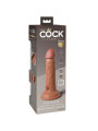 KING COCK - ÉLITE DILDO REALÍSTICO VIBRADOR & SILICONA CARAMELO