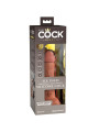 KING COCK - ÉLITE DILDO REALÍSTICO VIBRADOR & SILICONA CARAMELO