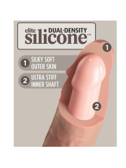 KING COCK - ÉLITE DILDO REALÍSTICO VIBRADOR & SILICONA