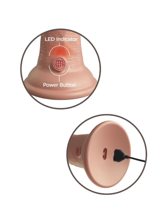 KING COCK - ÉLITE DILDO REALÍSTICO VIBRADOR & SILICONA