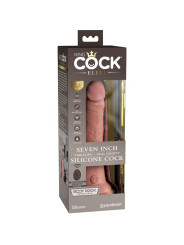 KING COCK - ÉLITE DILDO REALÍSTICO VIBRADOR & SILICONA CONTROL REMOTO