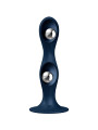 SATISFYER - DOUBLE BALL-R DILDO SILICONA