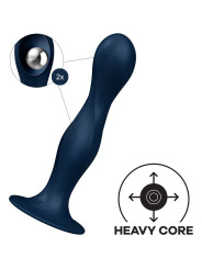 SATISFYER - DOUBLE BALL-R DILDO SILICONA