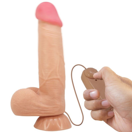 PRETTY LOVE - SLIDING SKIN SERIES DILDO REALÍSTICO CON VENTOSA PIEL DESLIZANTE CONTROL REMOTO NATURAL