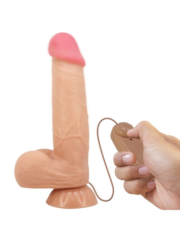 PRETTY LOVE - SLIDING SKIN SERIES DILDO REALÍSTICO CON VENTOSA PIEL DESLIZANTE CONTROL REMOTO NATURAL