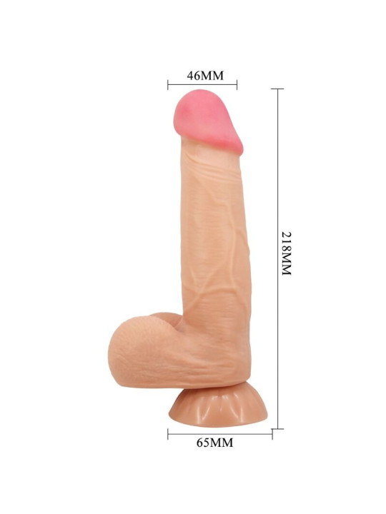 PRETTY LOVE - SLIDING SKIN SERIES DILDO REALÍSTICO CON VENTOSA PIEL DESLIZANTE CONTROL REMOTO NATURAL