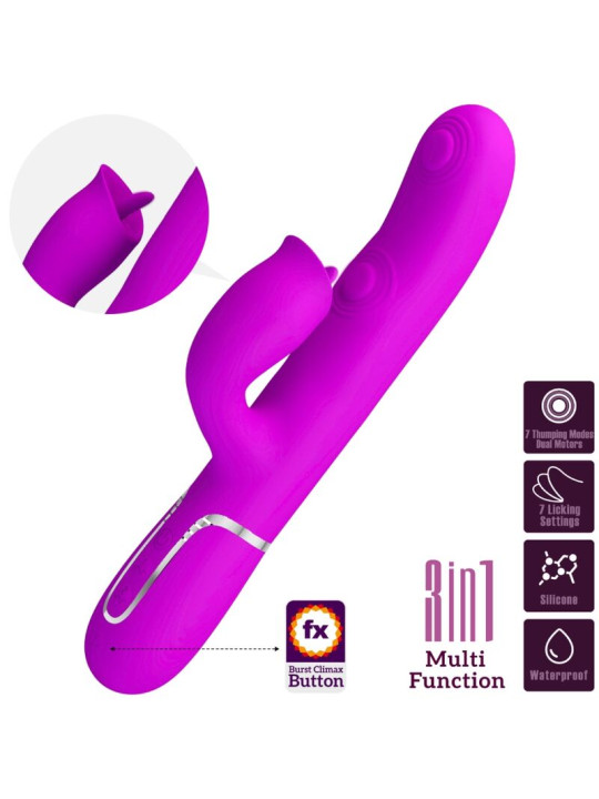 PRETTY LOVE - VIBRADOR RABBIT CON LICKING
