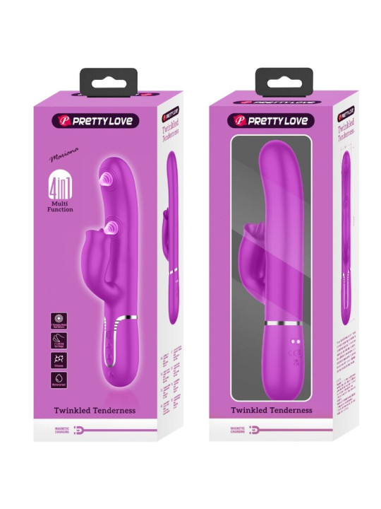 PRETTY LOVE - VIBRADOR RABBIT CON LICKING