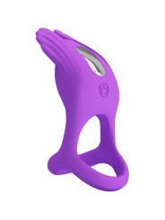 PRETTY LOVE - SILAS ANILLO VIBRADOR 7 VIBRACIONES SILICONA