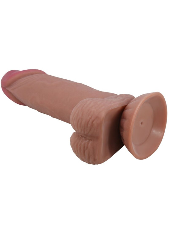 PRETTY LOVE - SLIDING SKIN SERIES DILDO REALÍSTICO CON VENTOSA PIEL DESLIZANTE MORENO