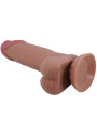 PRETTY LOVE - SLIDING SKIN SERIES DILDO REALÍSTICO CON VENTOSA PIEL DESLIZANTE MORENO