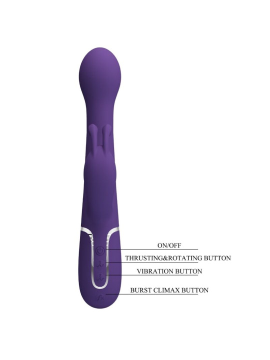 PRETTY LOVE - DEJON VIBRADOR RABBIT 3 EN 1 MULTIFUNCIÓN