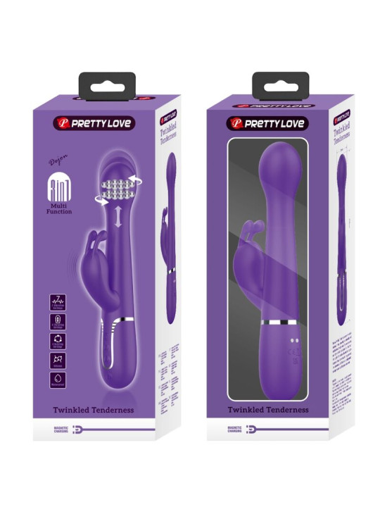 PRETTY LOVE - DEJON VIBRADOR RABBIT 3 EN 1 MULTIFUNCIÓN