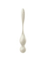 Satisfyer Love Birds 1 en blanco de frente: dos bolas de silicona y asa plana con botón