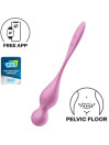 Bolas chinas vibradoras Satisfyer Love Birds 1 en rosa, para suelo pélvico, con control por app