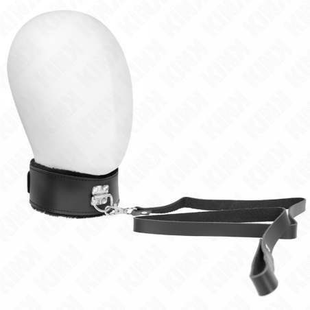 KINK - COLLAR CON CORREA 116 CM DE PIEL AJUSTABLE 40-48 CM X 6 CM