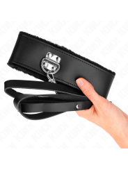 KINK - COLLAR CON CORREA 116 CM DE PIEL AJUSTABLE 40-48 CM X 6 CM