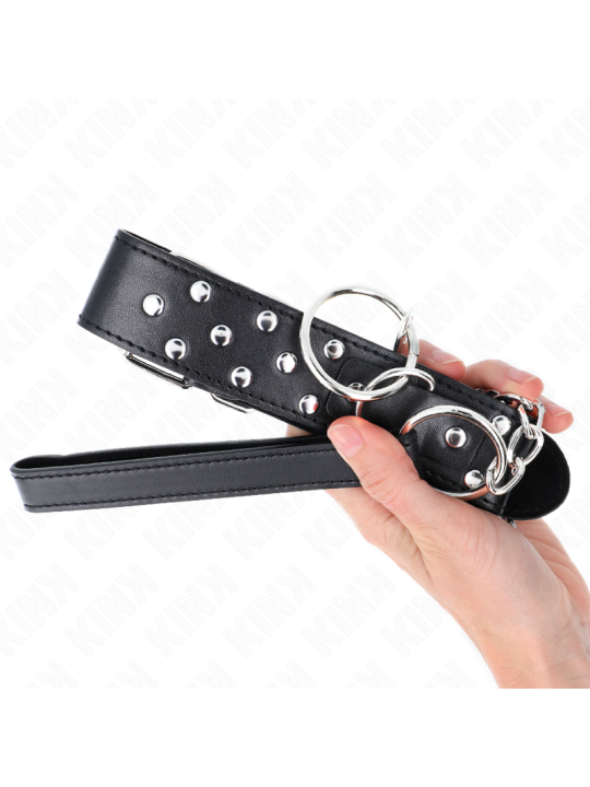 KINK - COLLAR CON CORREA 65 CM REMACHE ANILLA AJUSTABLE 36-50 CM X 3.8 CM