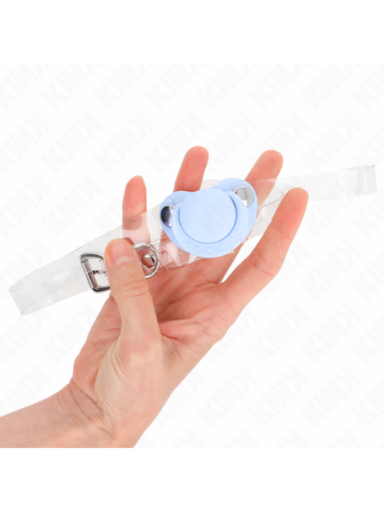 KINK - MORDAZA FORMA CHUPETE 5.5 x 4 CM AJUSTABLE 43-60 CM