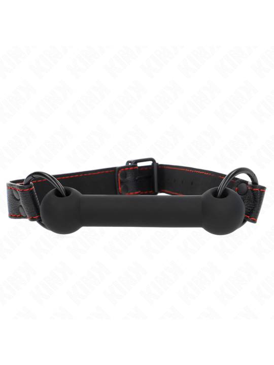 KINK - MORDAZA FORMA DE HUESO CON CORREA POLIPIEL AJUSTABLE 41-57 CM