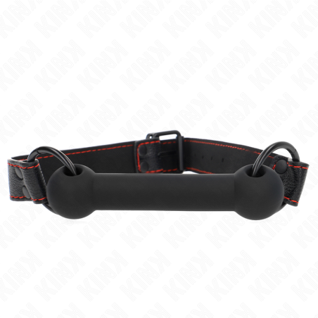KINK - MORDAZA FORMA DE HUESO CON CORREA POLIPIEL AJUSTABLE 41-57 CM