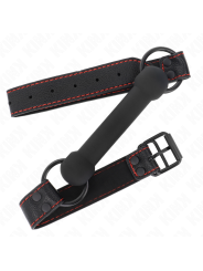 KINK - MORDAZA FORMA DE HUESO CON CORREA POLIPIEL AJUSTABLE 41-57 CM