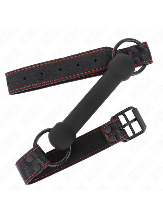 KINK - MORDAZA FORMA DE HUESO CON CORREA POLIPIEL AJUSTABLE 41-57 CM