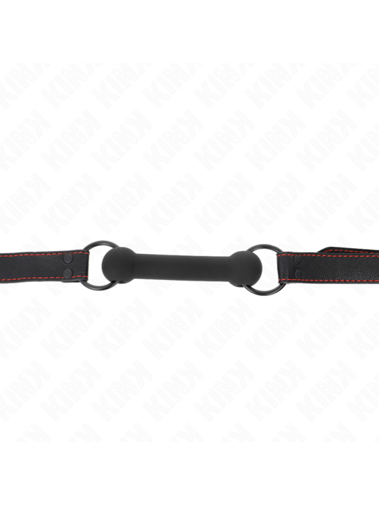 KINK - MORDAZA FORMA DE HUESO CON CORREA POLIPIEL AJUSTABLE 41-57 CM