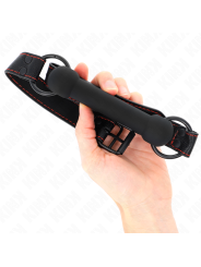 KINK - MORDAZA FORMA DE HUESO CON CORREA POLIPIEL AJUSTABLE 41-57 CM