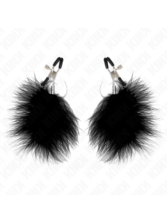 KINK - PINZAS PARA PEZONES CON PLUMA 7 CM
