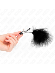 KINK - PINZAS PARA PEZONES CON PLUMA 7 CM
