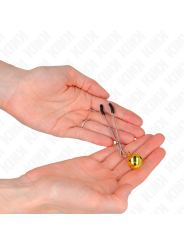 KINK - PINZAS PARA PEZONES FINA CON CASCABEL 7 CM