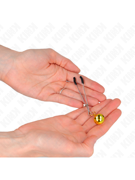 KINK - PINZAS PARA PEZONES FINA CON CASCABEL 7 CM