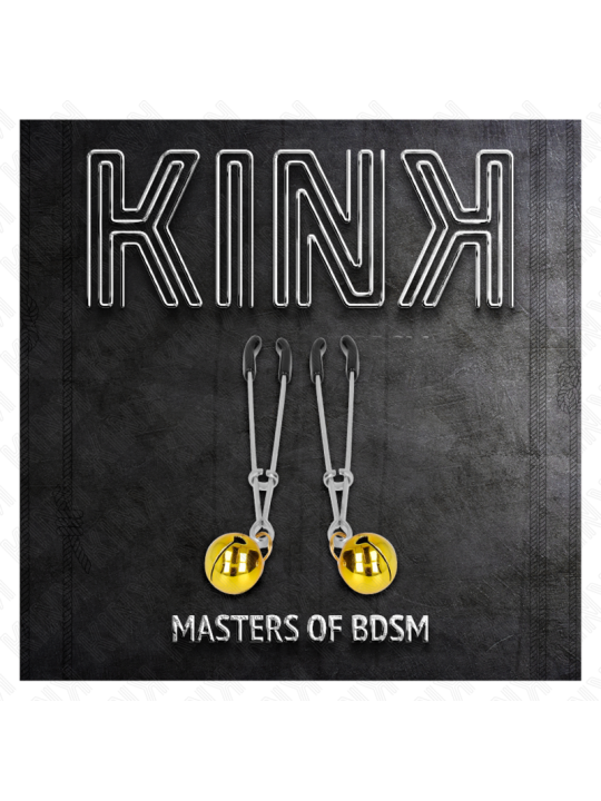 KINK - PINZAS PARA PEZONES FINA CON CASCABEL 7 CM