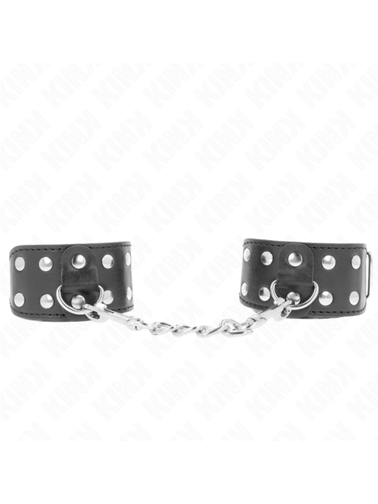KINK - MUÑEQUERAS CON DOBLE LÍNEA DE TACHUELAS AJUSTABLE