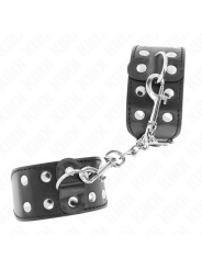 KINK - MUÑEQUERAS CON DOBLE LÍNEA DE TACHUELAS AJUSTABLE
