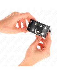 KINK - MUÑEQUERAS CON DOBLE LÍNEA DE TACHUELAS AJUSTABLE