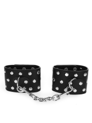 KINK - MUÑEQUERAS CON CIERRE A PRESIÓN LLENO DE TACHUELAS AJUSTABLE 19-24 CM X 5.5 CM