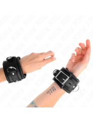 KINK - MUÑEQUERAS ESTILO HEAVY FORRO AJUSTABLE 20-30 CM X 6 CM