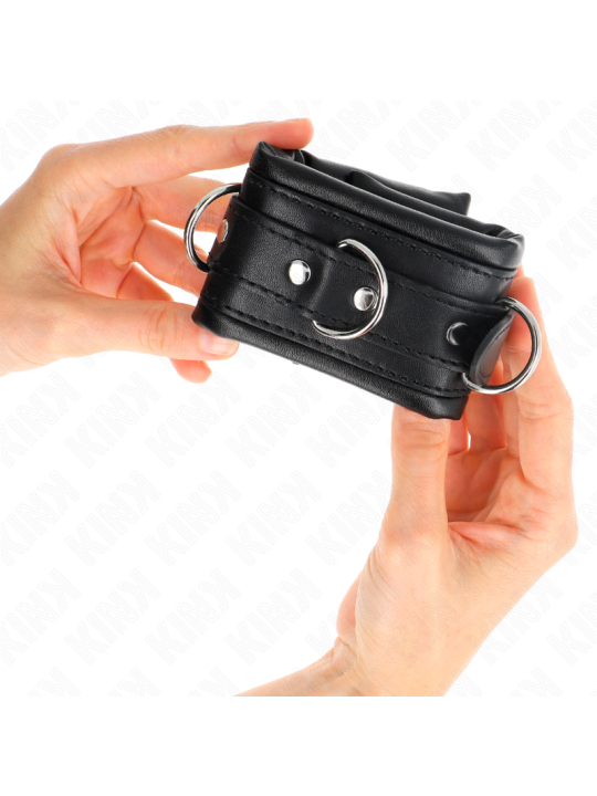 KINK - MUÑEQUERAS ESTILO HEAVY FORRO AJUSTABLE 20-30 CM X 6 CM
