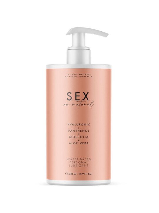 Botella de 500 ml con dosificador del lubricante base agua Bijoux Indiscrets Sex au Naturel
